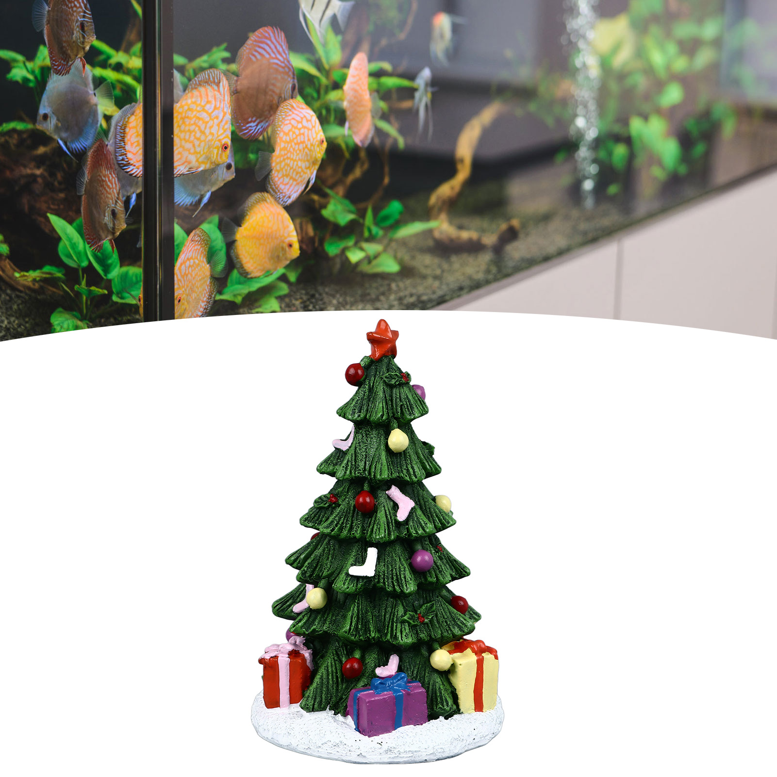 Aquarium Moss - Ornement précieux de poisson de Noël,
