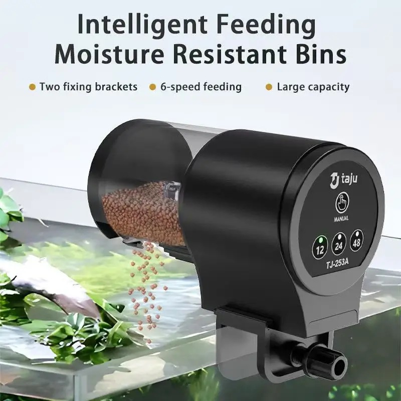 Aquarium Fertilizer - Mangeoire pour Aquarium, mangeoire intelligente chronométrée,