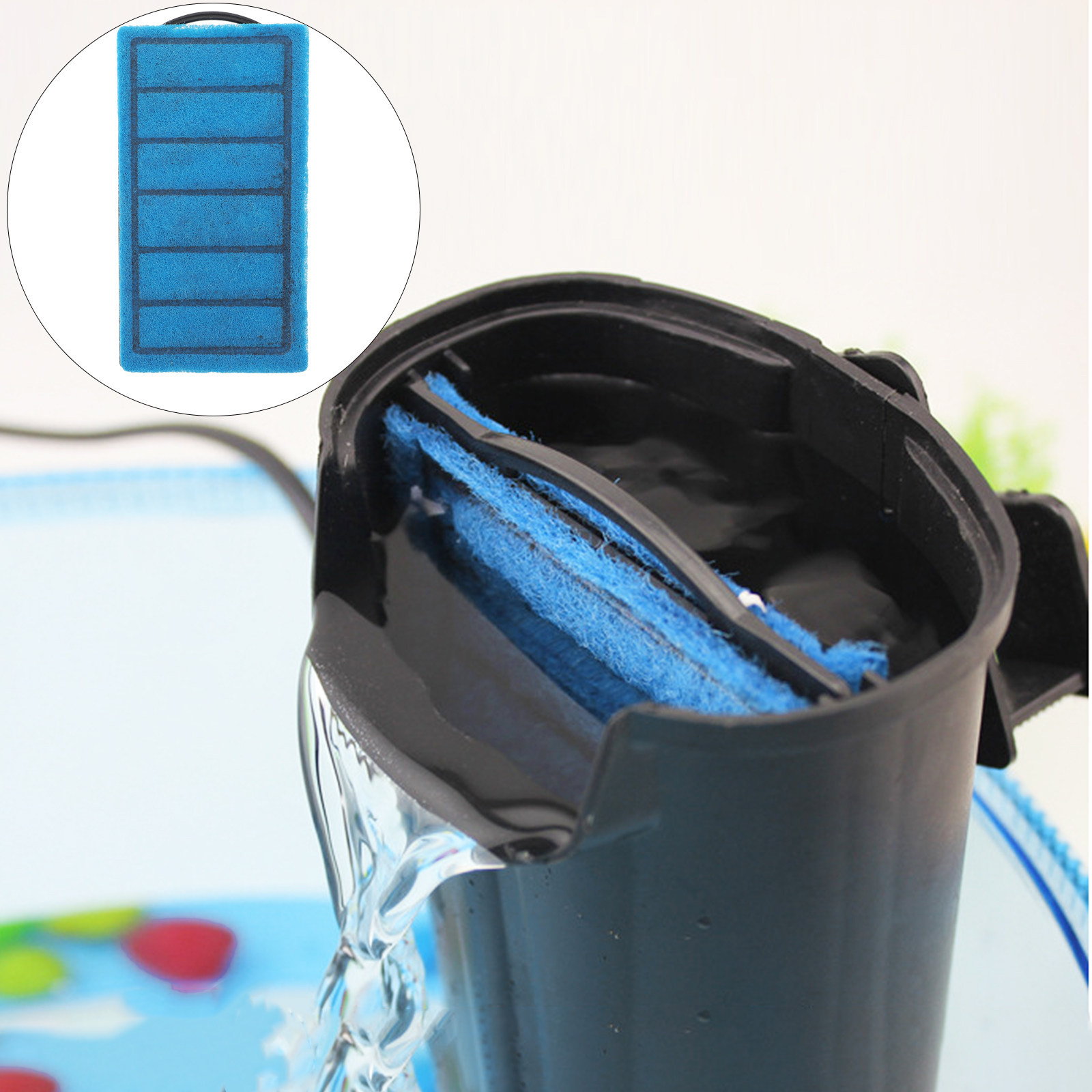 Aquarium Planted Tank Filter - Lot de 3 tampons filtrants pour
